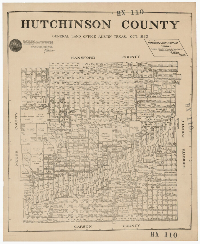 92168, Hutchinson County, Twichell Survey Records