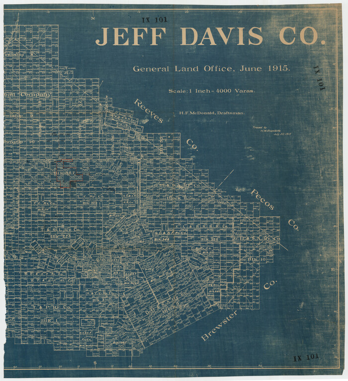 92174, Jeff Davis Co., Twichell Survey Records