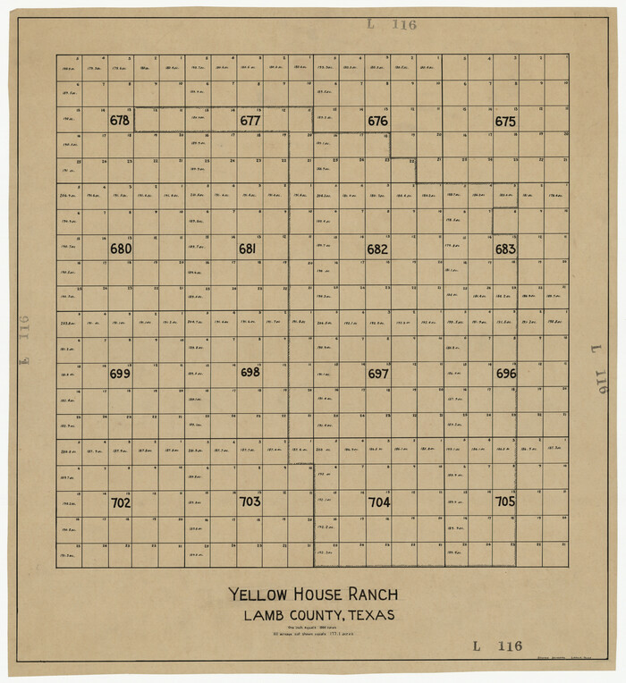 92178, Yellow House Ranch Lamb County, Texas, Twichell Survey Records
