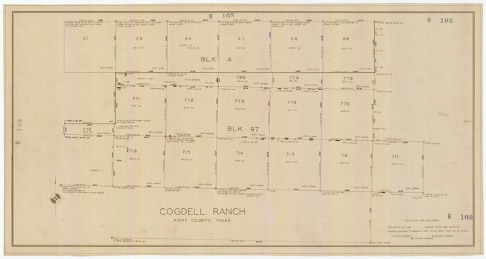 92188, Cogdell Ranch Kent County, Texas, Twichell Survey Records