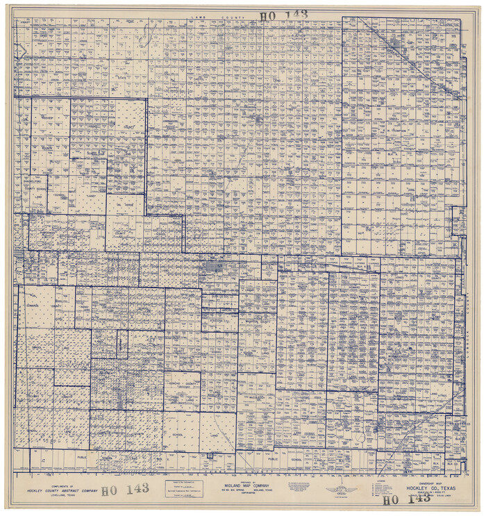 92208, Ownership Map Hockley County, Texas, Twichell Survey Records