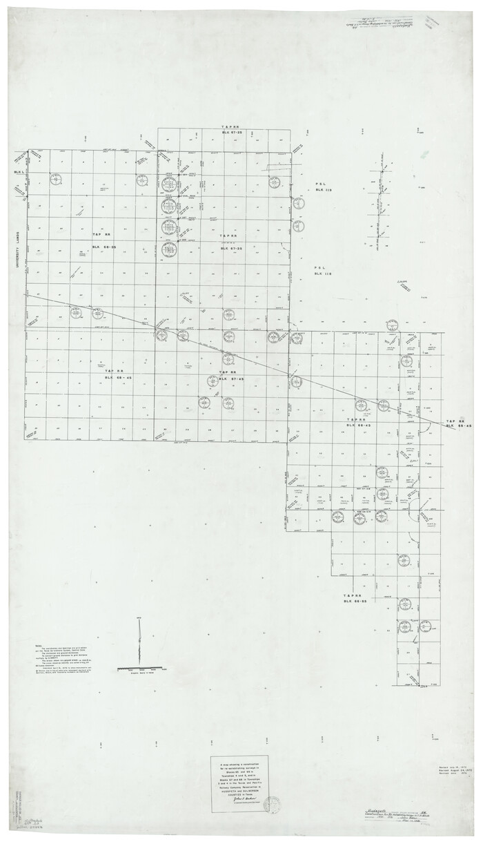 9222, Hudspeth County Rolled Sketch 56, General Map Collection
