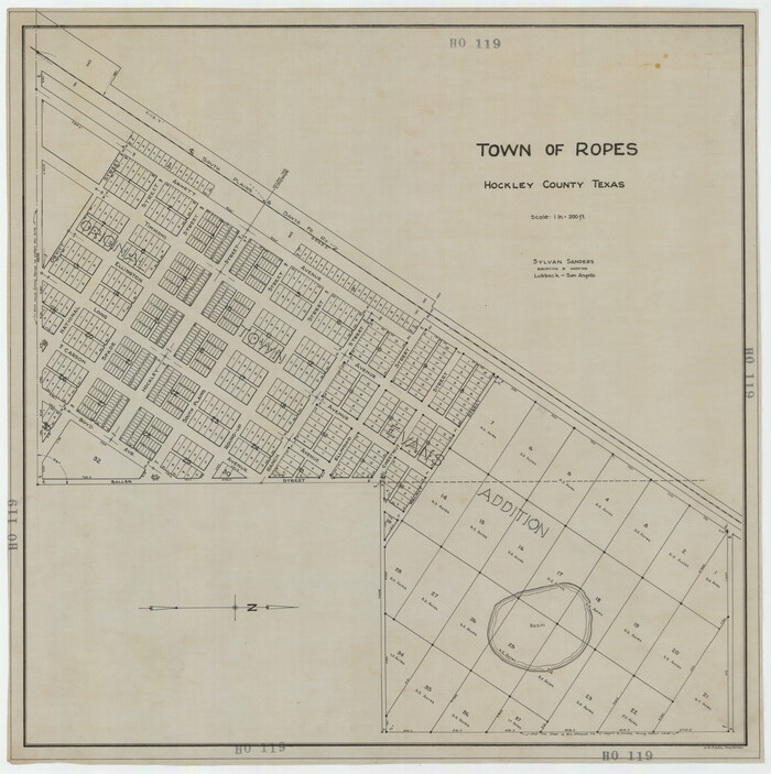 92223, Town of Ropes Hockley County, Texas, Twichell Survey Records