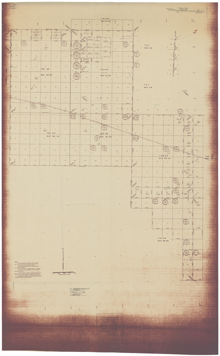 9224, Hudspeth County Rolled Sketch 59, General Map Collection