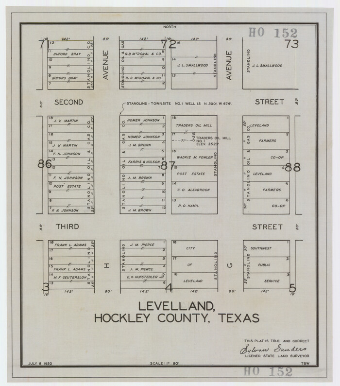 92241, Levelland, Hockley County, Texas, Twichell Survey Records