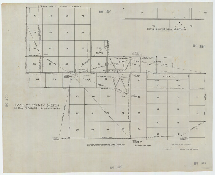 92242, Hockley County Sketch Mineral Application Number 38322- 38379, Twichell Survey Records