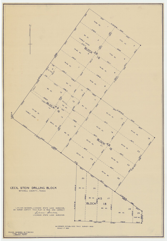 92281, Cecil Stein Drilling Block, Twichell Survey Records