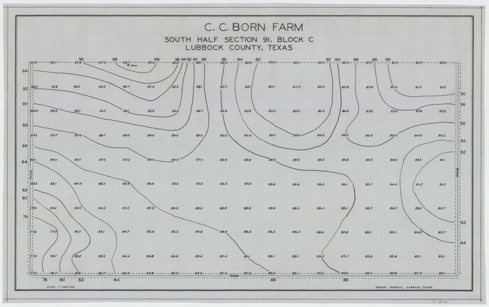 92314, C. C. Born Farm South Half Section 91, Block C, Twichell Survey Records