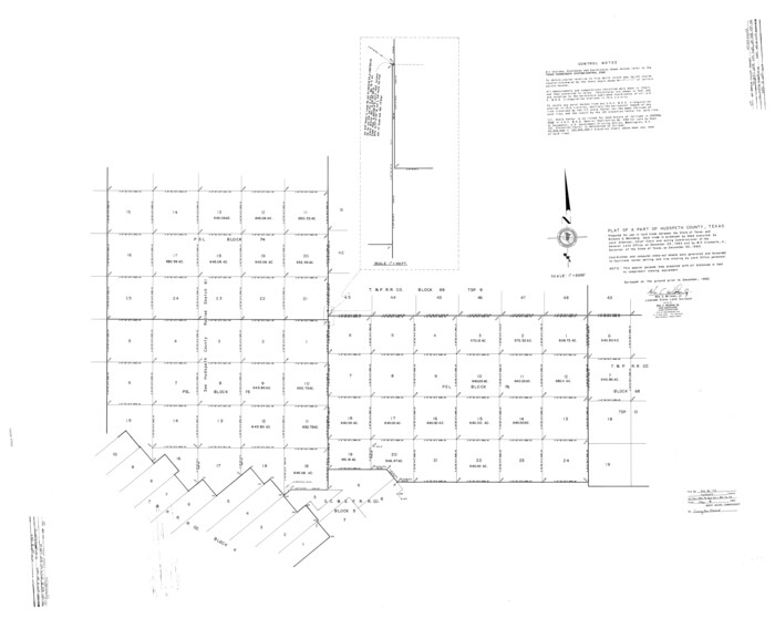 9233, Hudspeth County Rolled Sketch 70, General Map Collection
