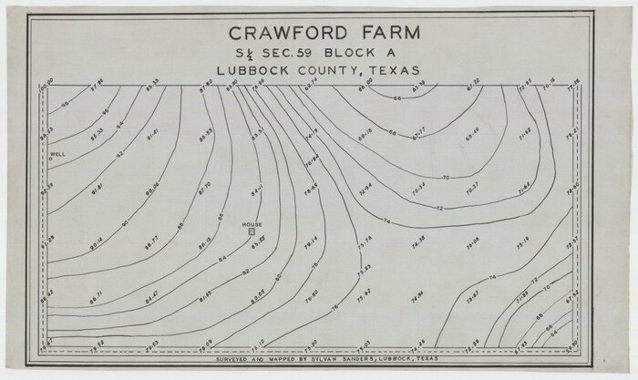 92337, Crawford Farm S 1/2 Section 59, Block A, Twichell Survey Records