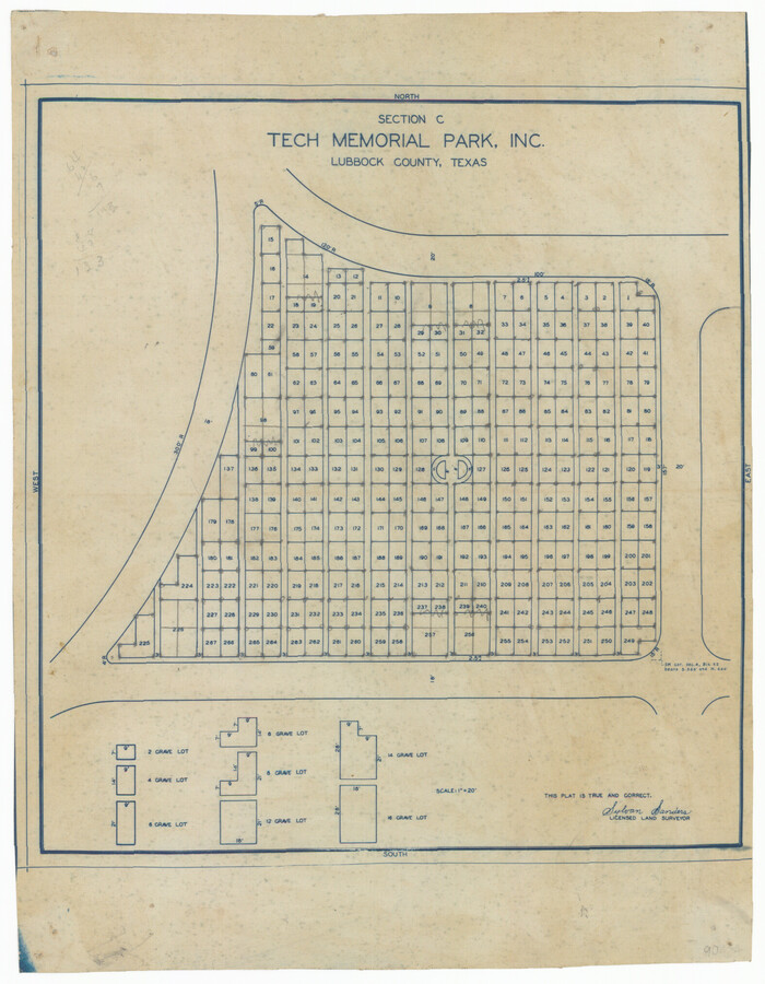 92351, Section C Tech Memorial Park, Inc., Twichell Survey Records
