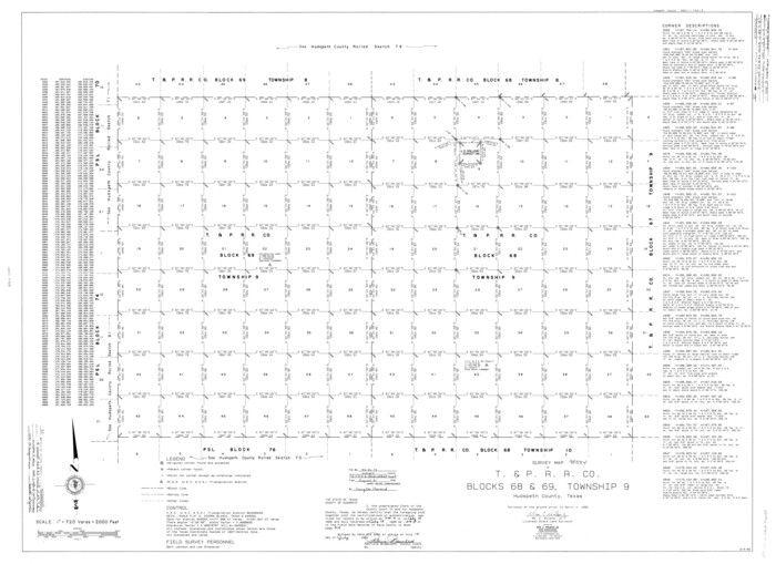 9238, Hudspeth County Rolled Sketch 75, General Map Collection