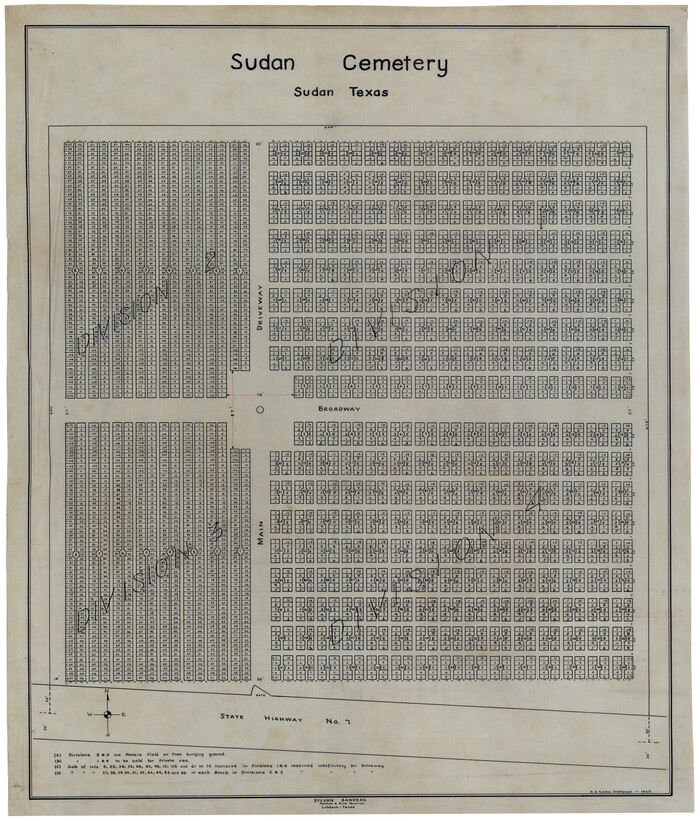 92403, Sudan Cemetery Sudan, Texas, Twichell Survey Records