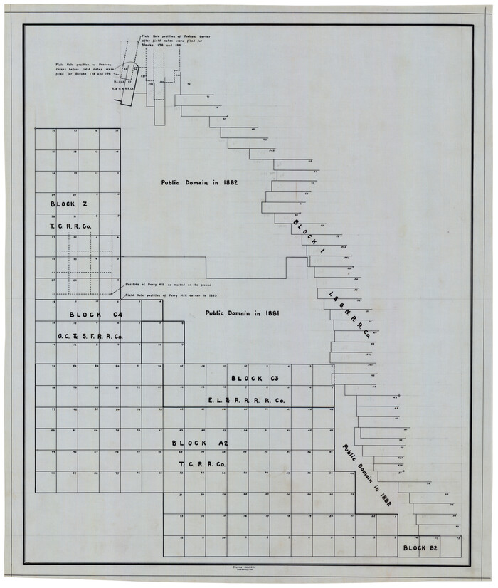 92427, [Public Domain Surrounded by Blocks Z, C4, C3, A2, 1], Twichell Survey Records