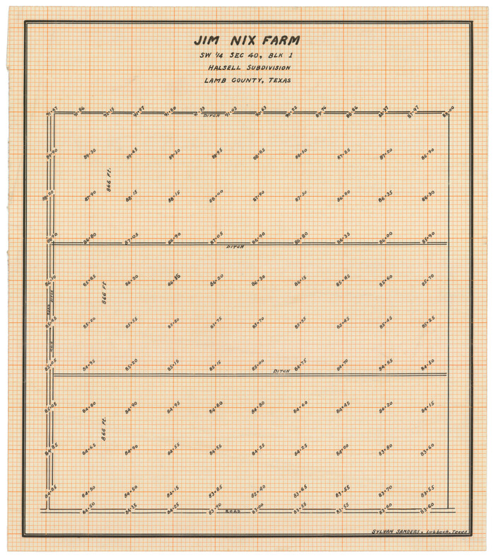 92428, Jim Nix Farm, Twichell Survey Records