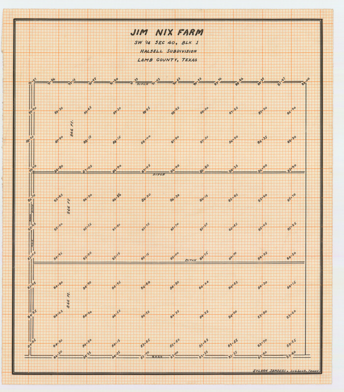 92428, Jim Nix Farm, Twichell Survey Records
