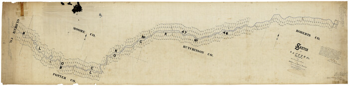 9243, Hutchinson County Rolled Sketch 3, General Map Collection

