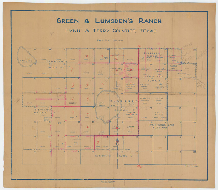 92431, Green & Lumsden's Ranch, Twichell Survey Records