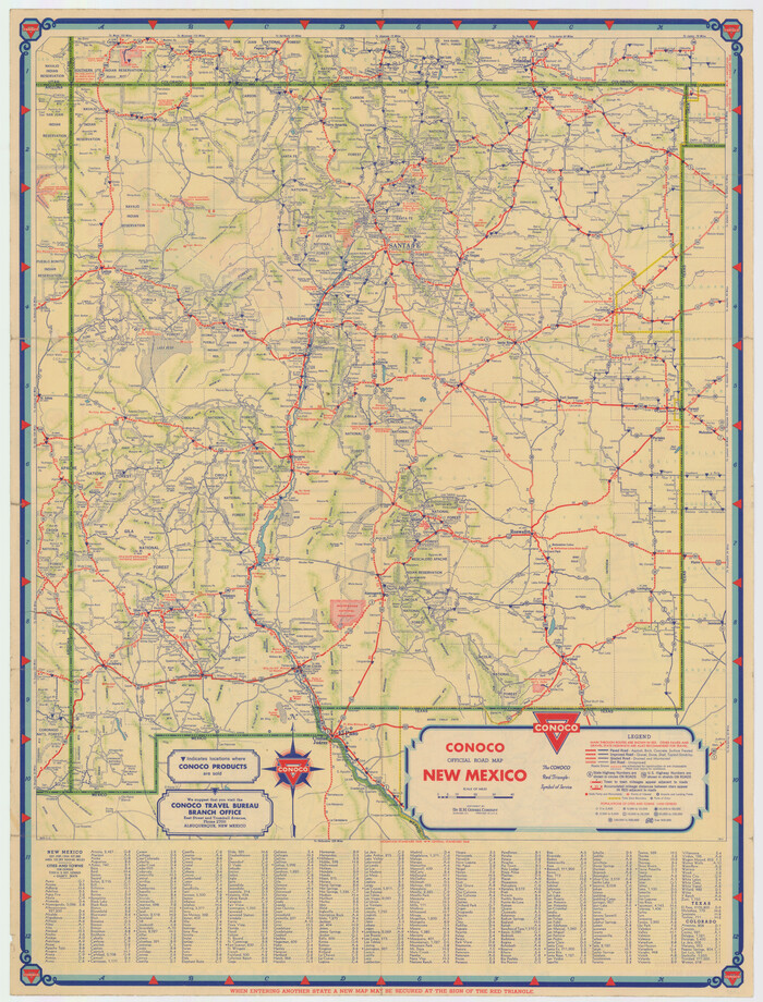 92436, Conoco Official Road Map New Mexico, Twichell Survey Records