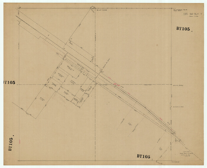 92462, Section 54 Block Y, Twichell Survey Records