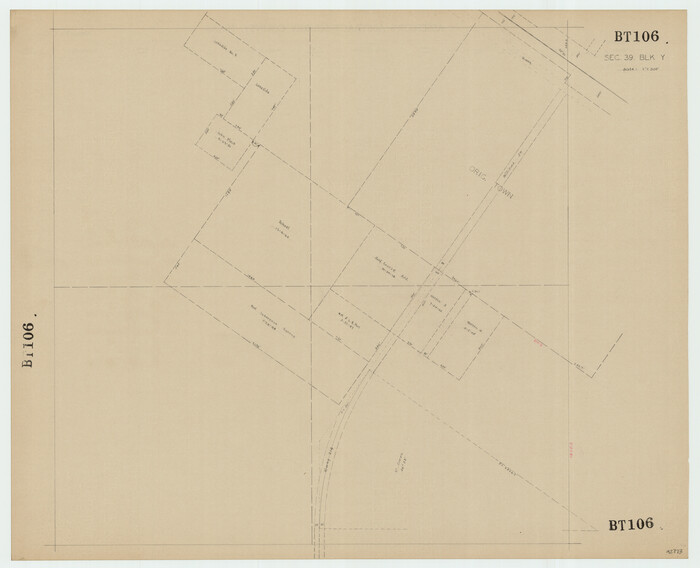 92463, Section 39 Block Y, Twichell Survey Records