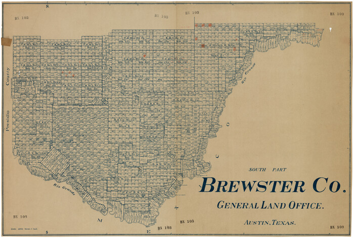 92468, South Part Brewster Co., Twichell Survey Records