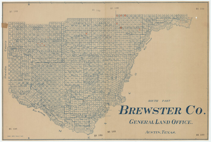 92468, South Part Brewster Co., Twichell Survey Records