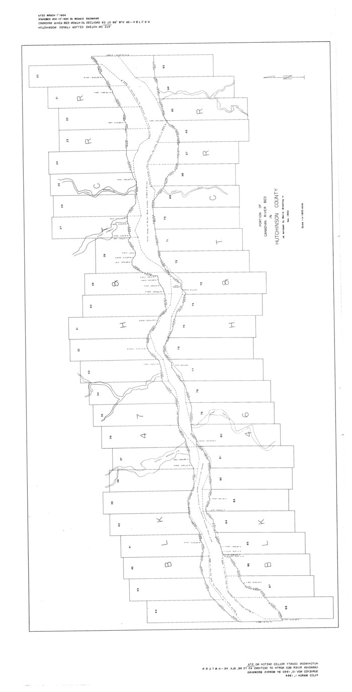 9247, Hutchinson County Rolled Sketch 37A, General Map Collection