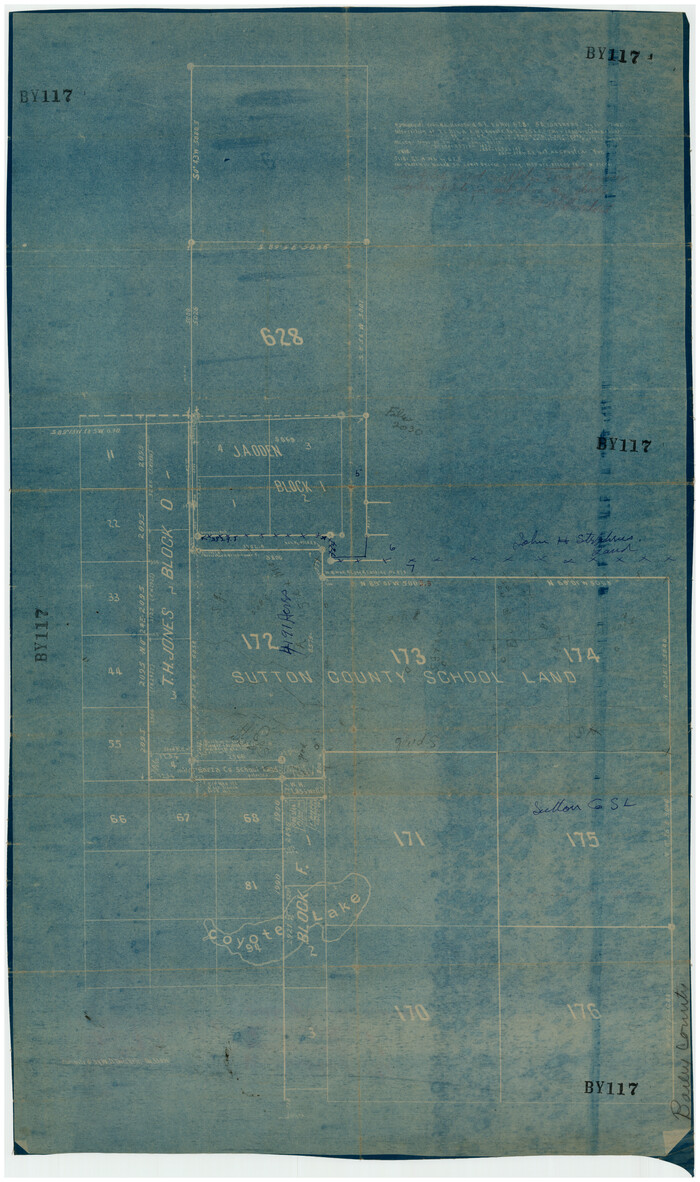 92477, [Sutton County School Land and vicinity], Twichell Survey Records