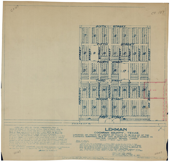 92493, Lehman, Twichell Survey Records