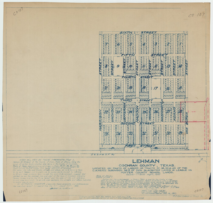 92493, Lehman, Twichell Survey Records