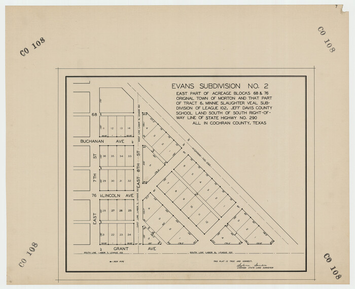 92497, Evans Subdivision Number 2, Twichell Survey Records