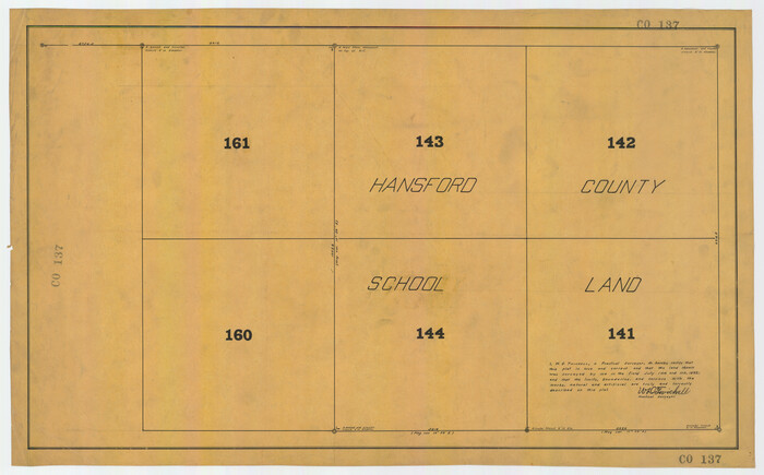 92512, Hansford County School Land, Twichell Survey Records