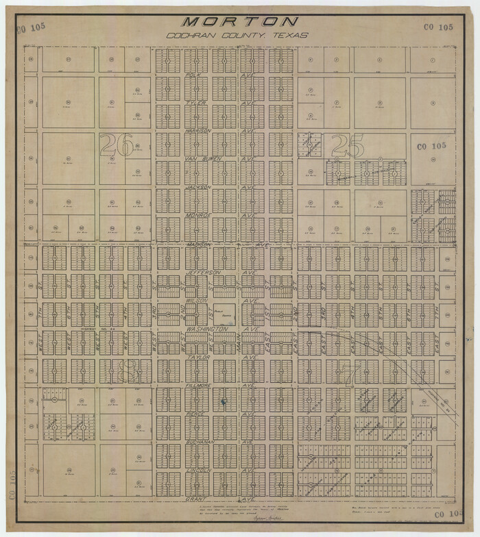 92542, Morton, Cochran County, Texas / Morton Cemetery First Addition, Cochran County, Texas, Twichell Survey Records