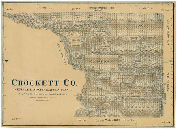 92548, Crockett County, Twichell Survey Records