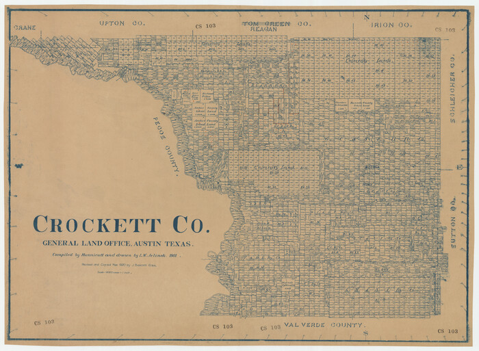 92548, Crockett County, Twichell Survey Records