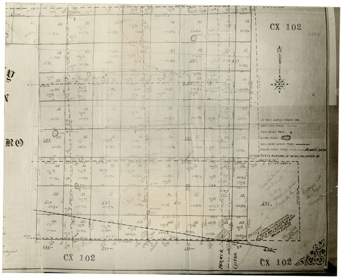 92550, [Portion of Thomas Kelly Subdivision in Parmer and Castro Counties, Texas], Twichell Survey Records