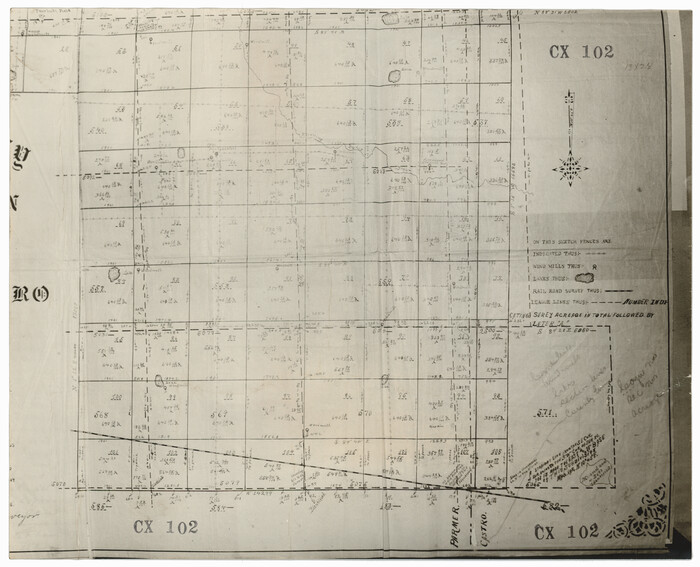 92550, [Portion of Thomas Kelly Subdivision in Parmer and Castro Counties, Texas], Twichell Survey Records