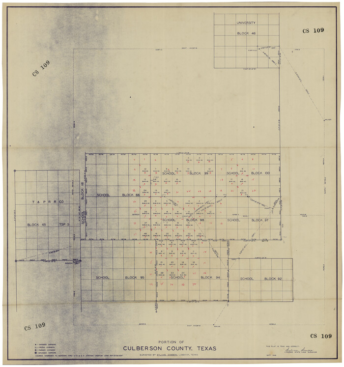 92556, Portion of Culberson County, Texas, Twichell Survey Records