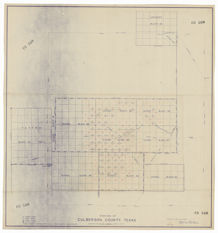 92556, Portion of Culberson County, Texas, Twichell Survey Records