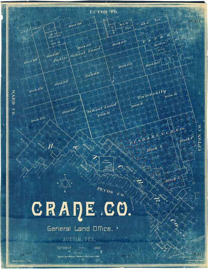 92558, Crane County, Twichell Survey Records