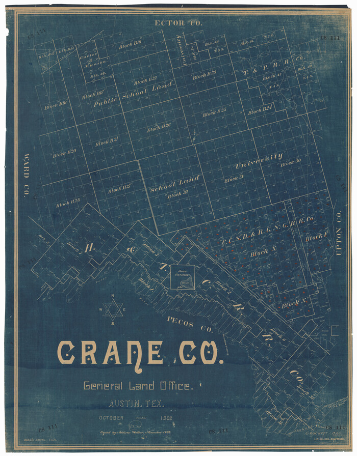 92558, Crane County, Twichell Survey Records