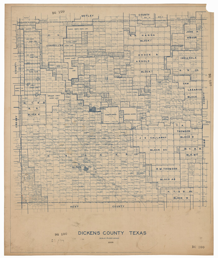 92588, Dickens County, Texas, Twichell Survey Records