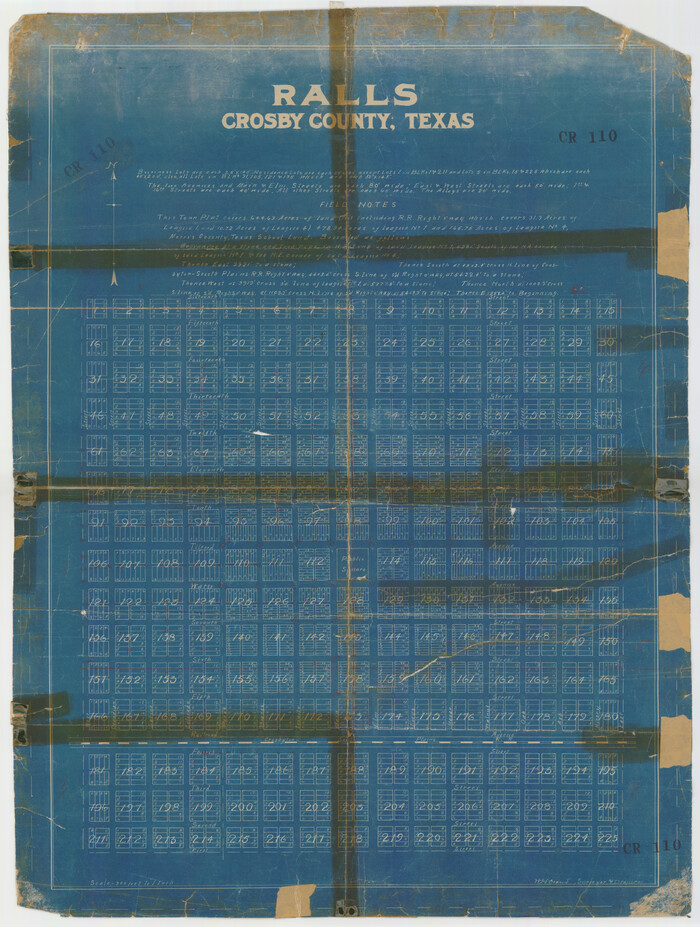 92601, Ralls, Crosby County, Texas, Twichell Survey Records