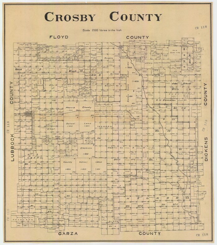 92607, Crosby County, Twichell Survey Records