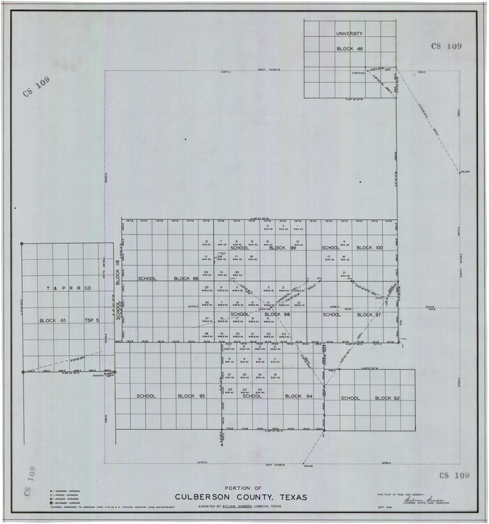 92609, Portion of Culberson County, Texas, Twichell Survey Records