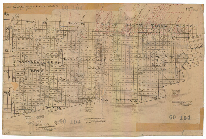 92671, [Blocks G and H, and vicinity], Twichell Survey Records