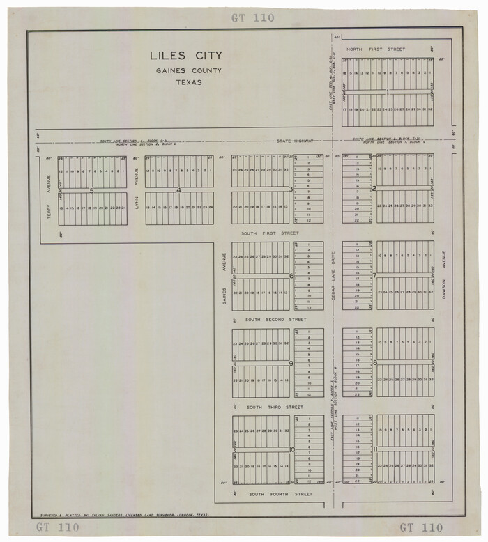 92683, Liles City, Gaines County, Texas, Twichell Survey Records