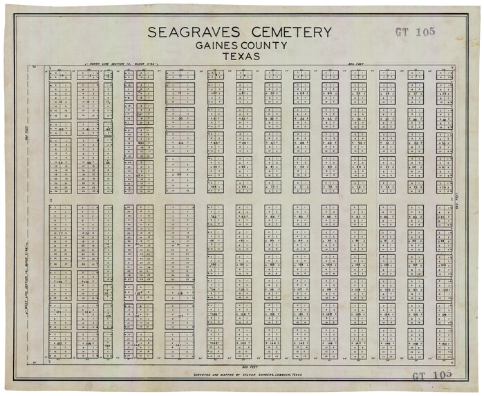 92685, Seagraves Cemetery, Gaines County, Texas, Twichell Survey Records