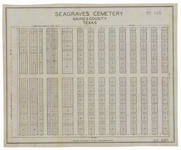 92685, Seagraves Cemetery, Gaines County, Texas, Twichell Survey Records